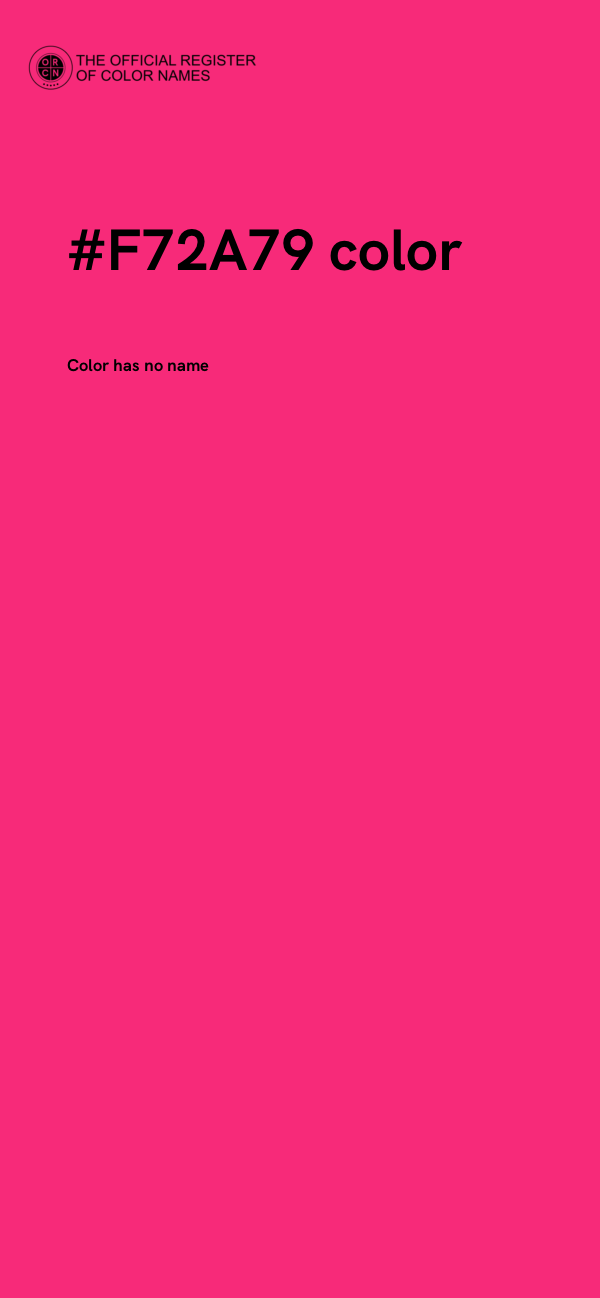 #F72A79 color image