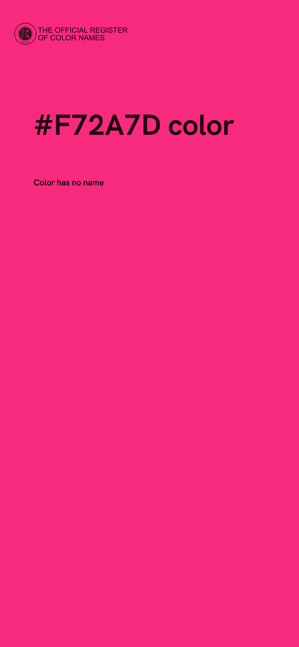 #F72A7D color image