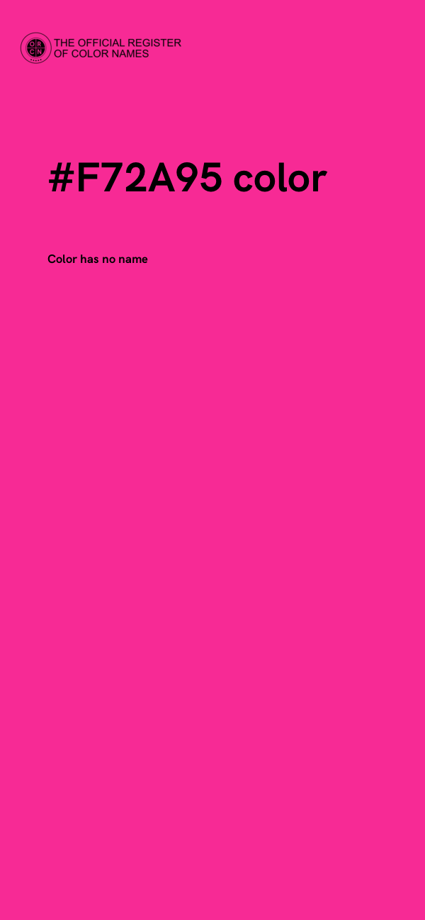 #F72A95 color image