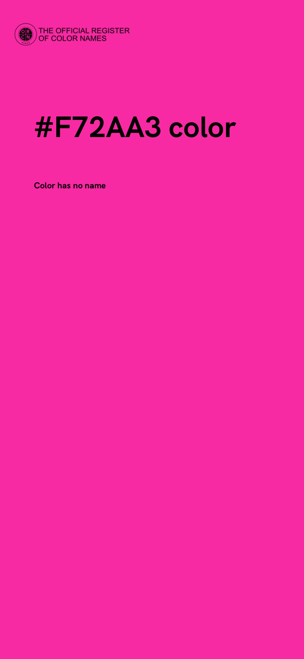 #F72AA3 color image