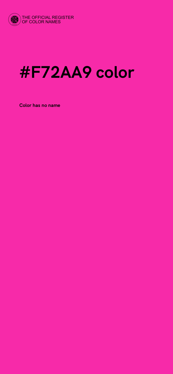 #F72AA9 color image
