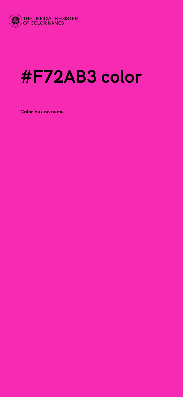 #F72AB3 color image