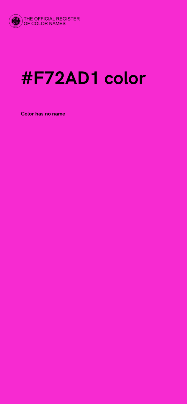 #F72AD1 color image