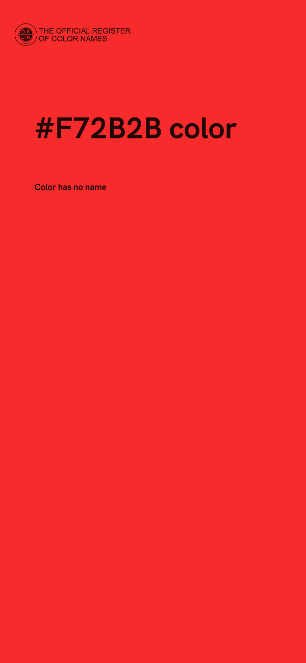 #F72B2B color image