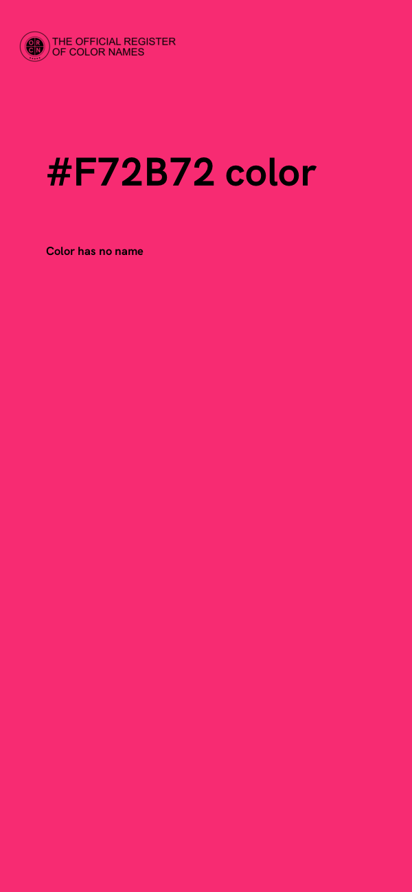 #F72B72 color image
