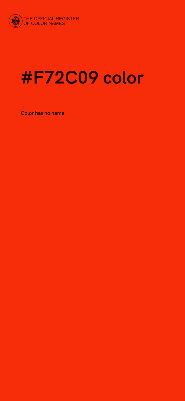 #F72C09 color image