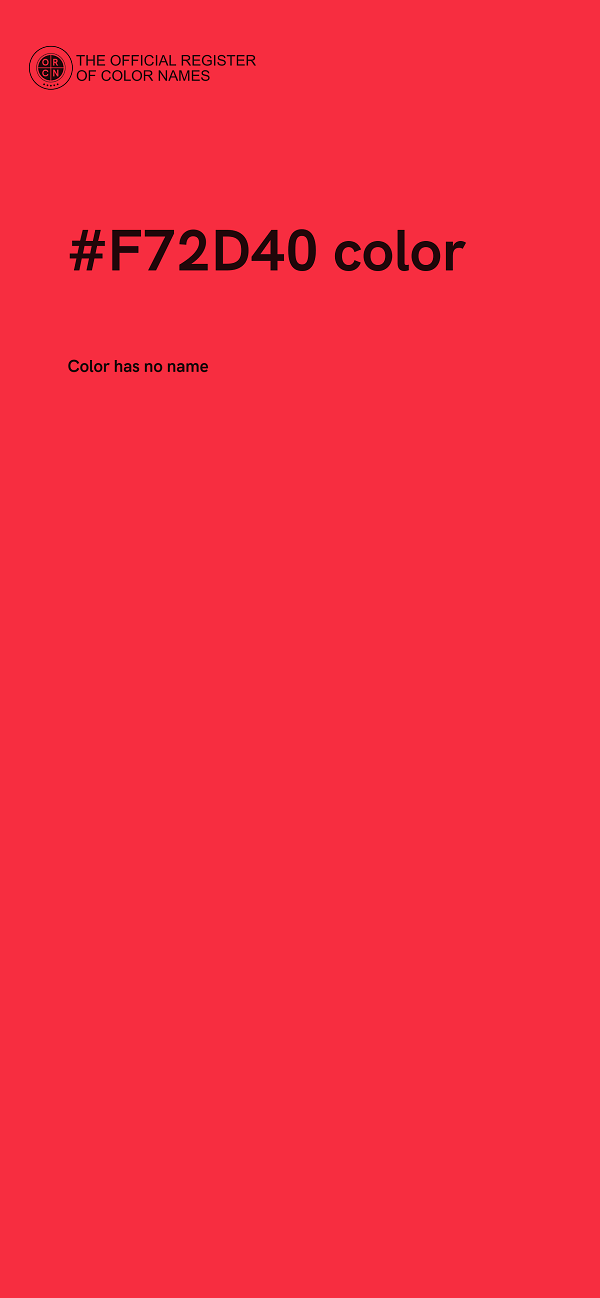 #F72D40 color image