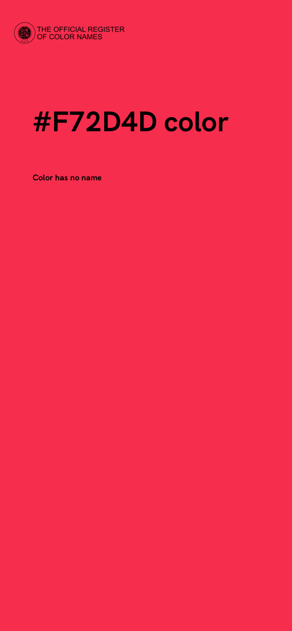 #F72D4D color image