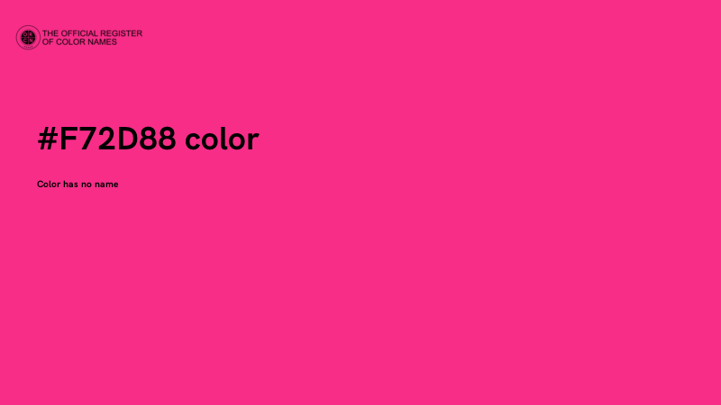 #F72D88 color image
