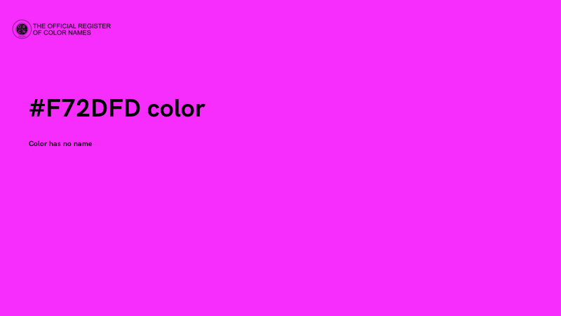 #F72DFD color image