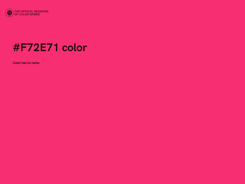 #F72E71 color image