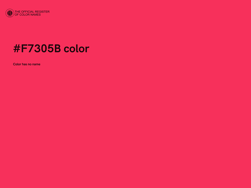 #F7305B color image