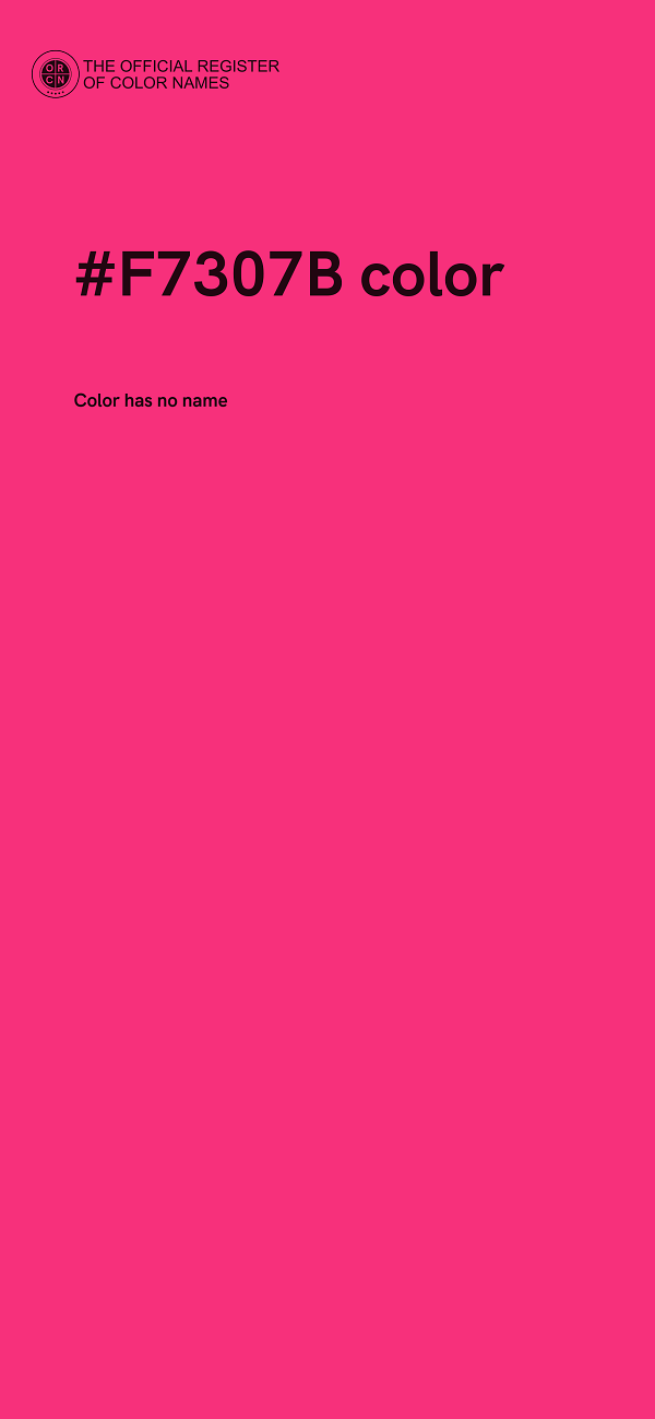 #F7307B color image