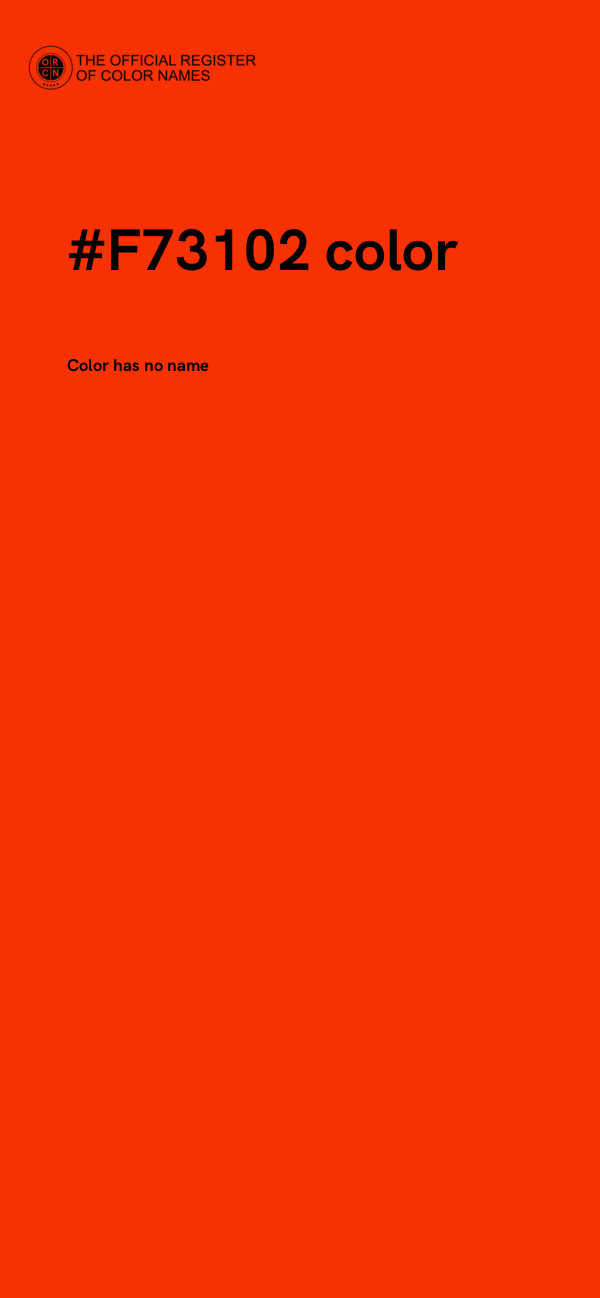 #F73102 color image