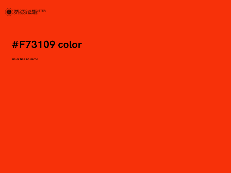 #F73109 color image