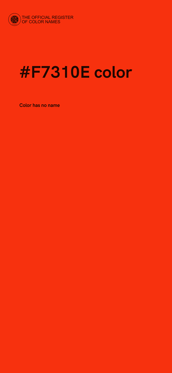 #F7310E color image
