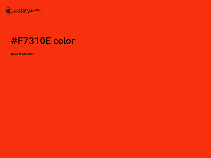 #F7310E color image