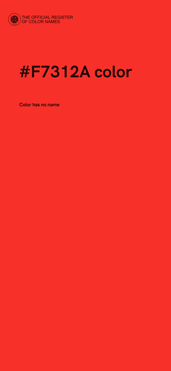 #F7312A color image