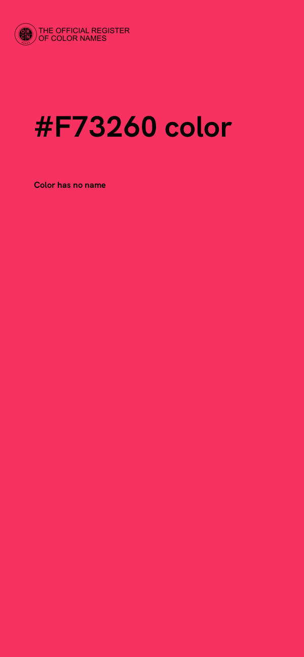 #F73260 color image