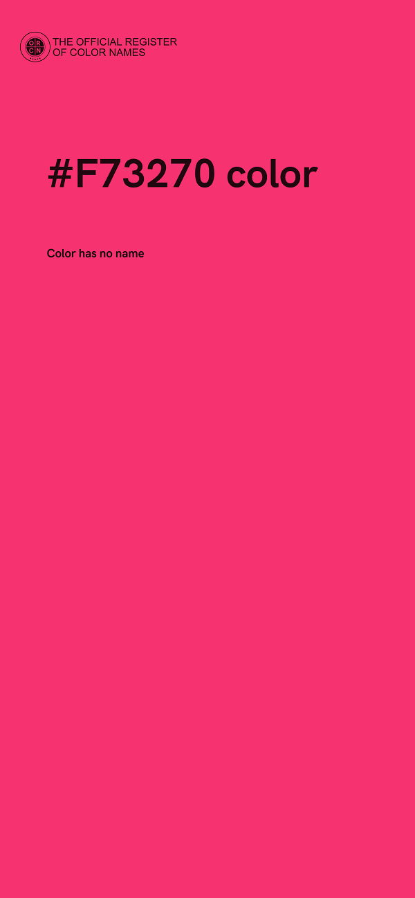 #F73270 color image