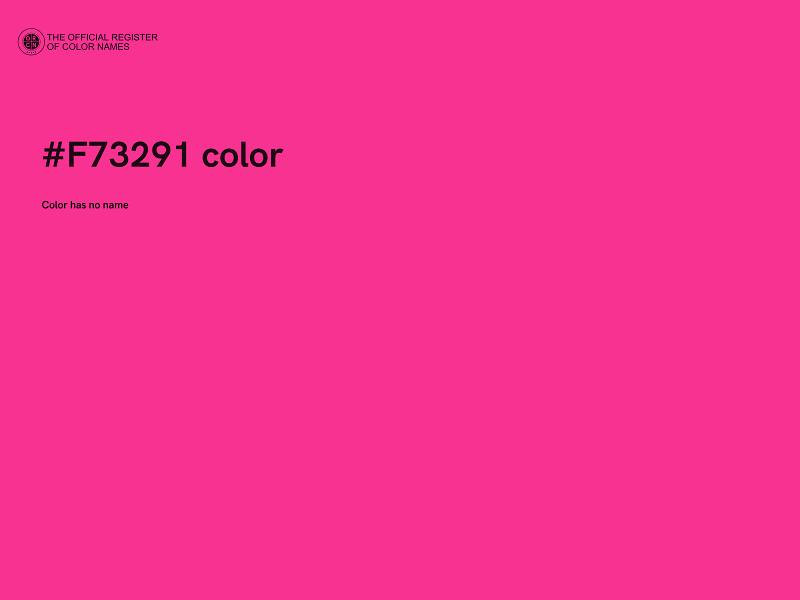 #F73291 color image
