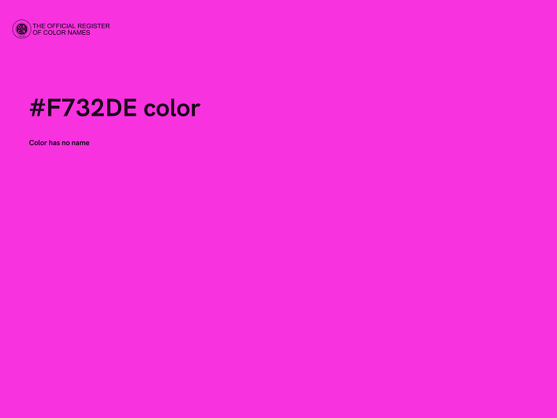 #F732DE color image