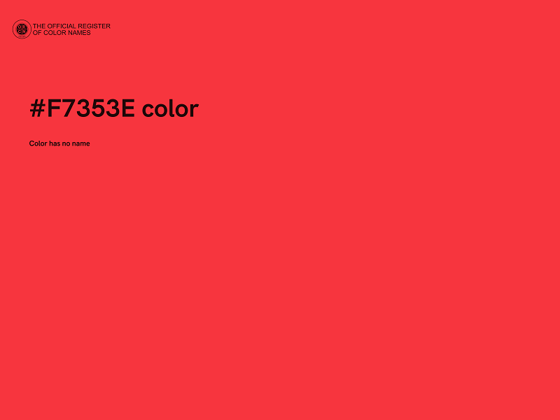 #F7353E color image