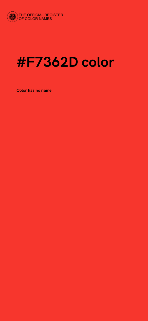 #F7362D color image