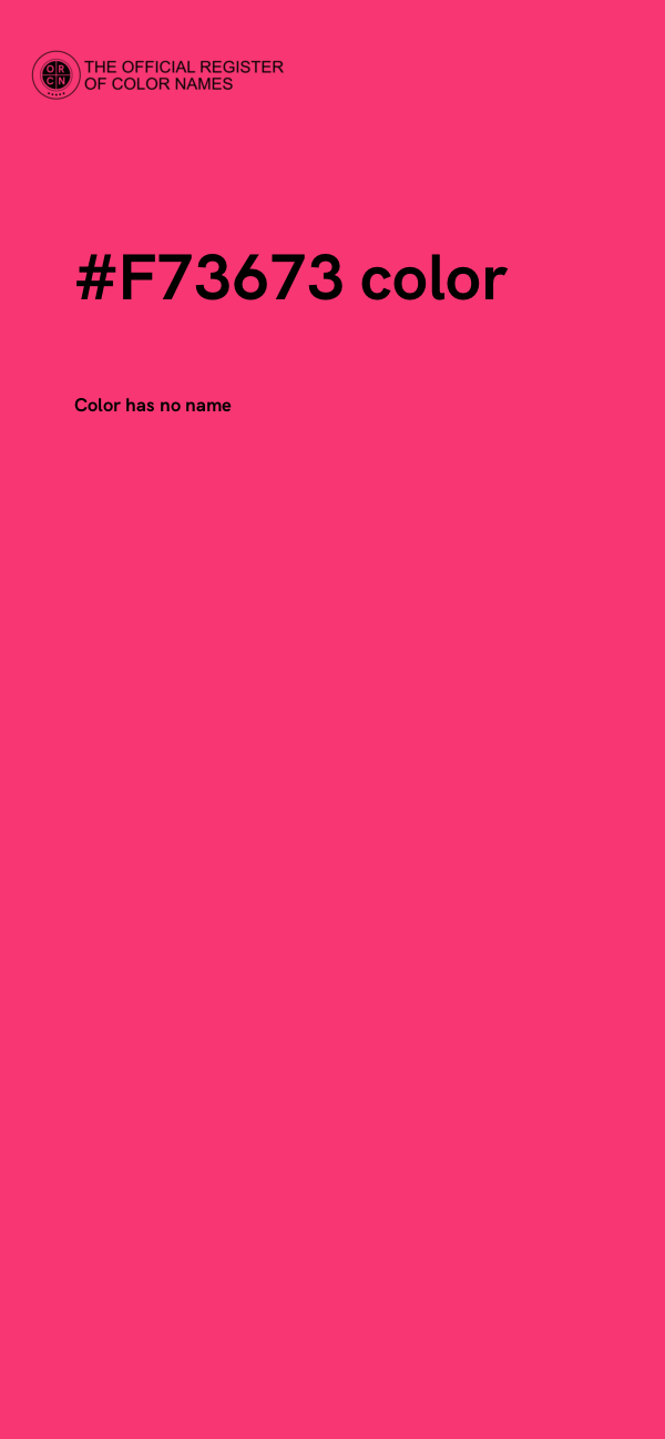 #F73673 color image