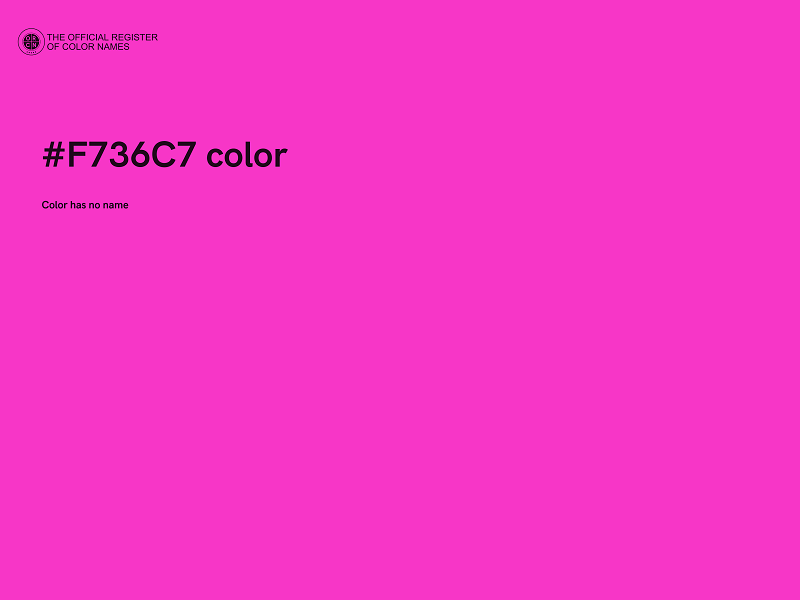 #F736C7 color image