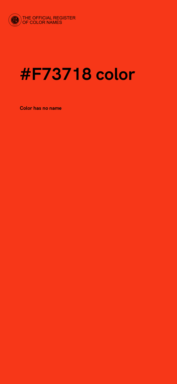 #F73718 color image