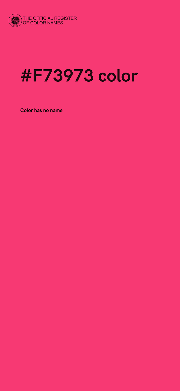 #F73973 color image