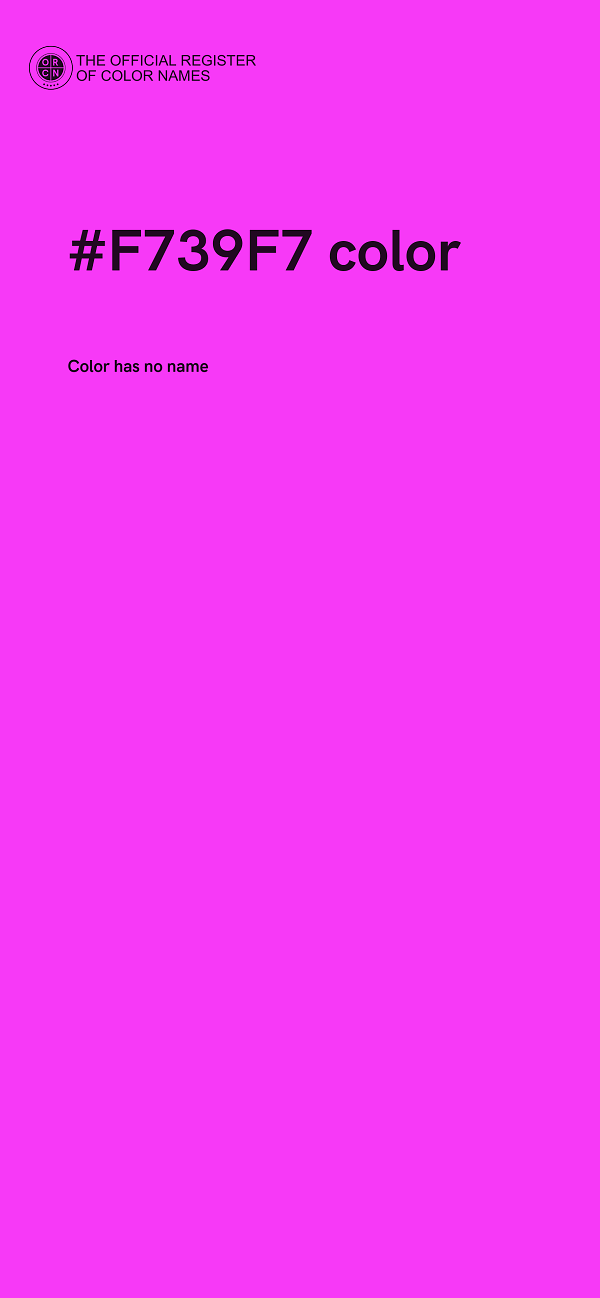 #F739F7 color image
