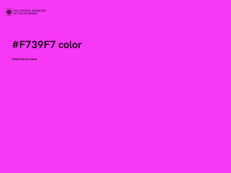 #F739F7 color image