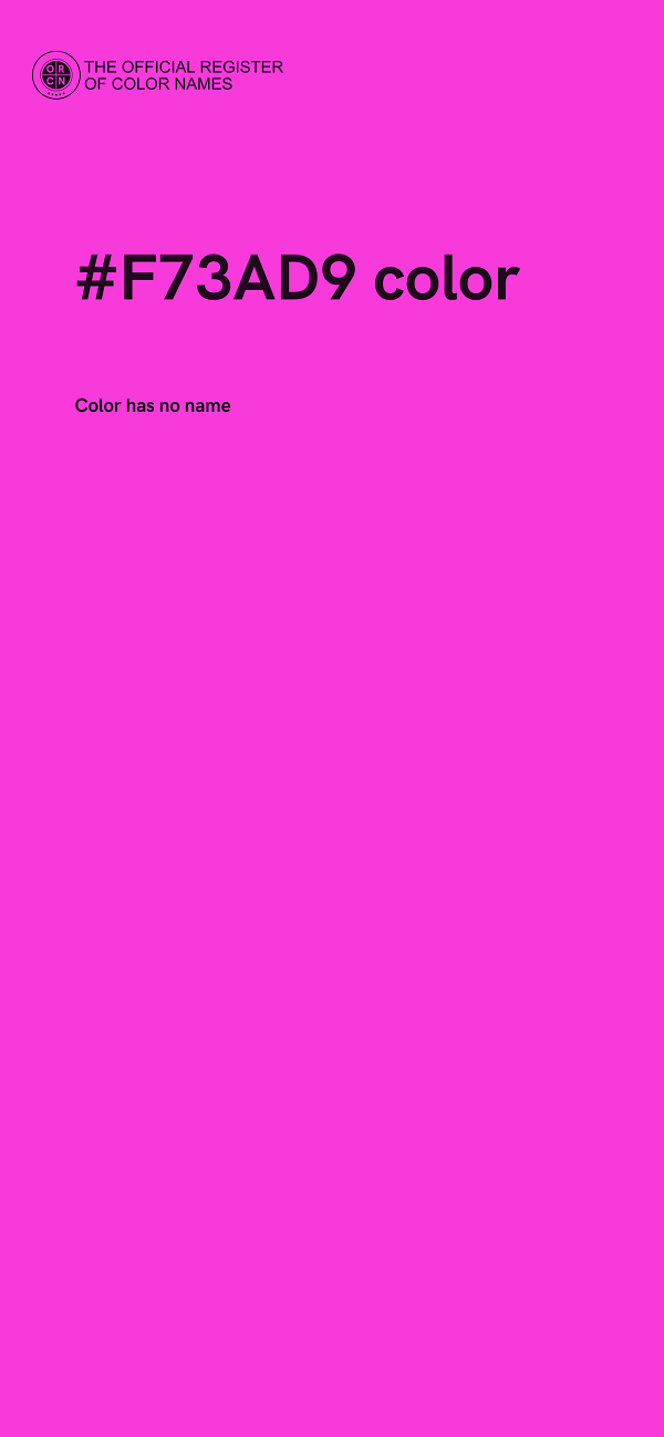 #F73AD9 color image