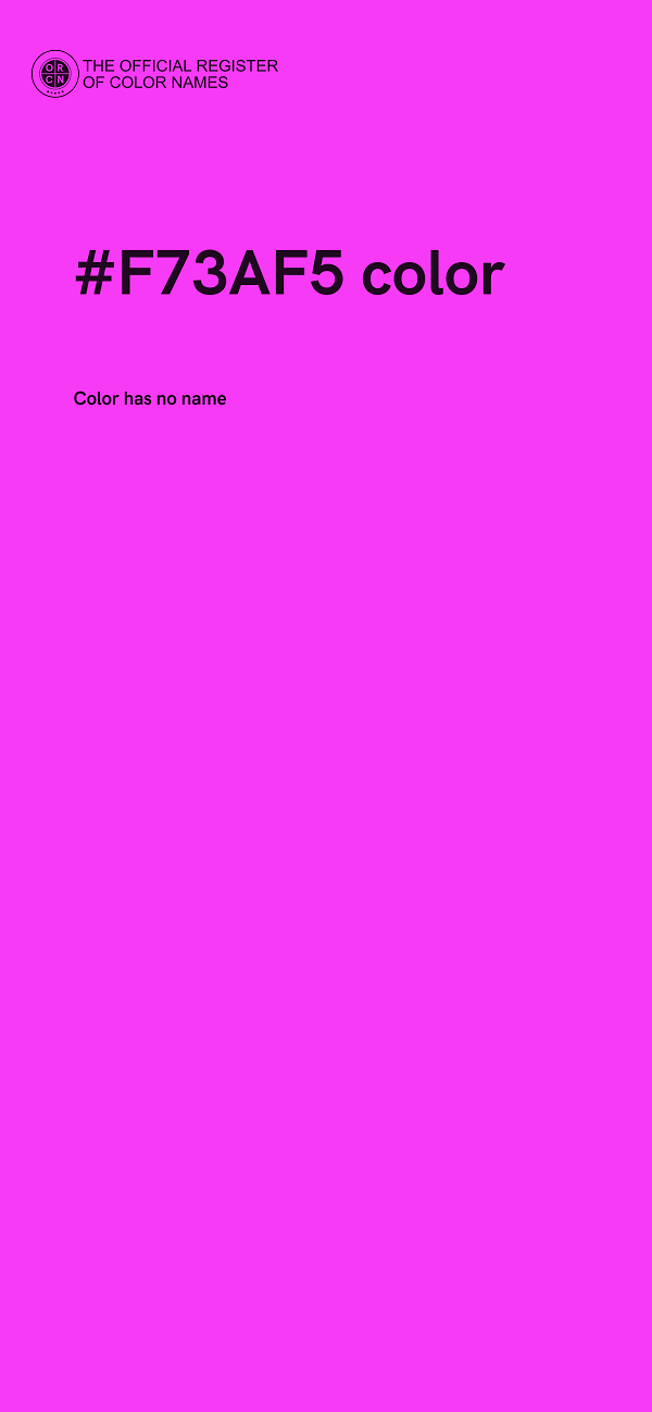 #F73AF5 color image