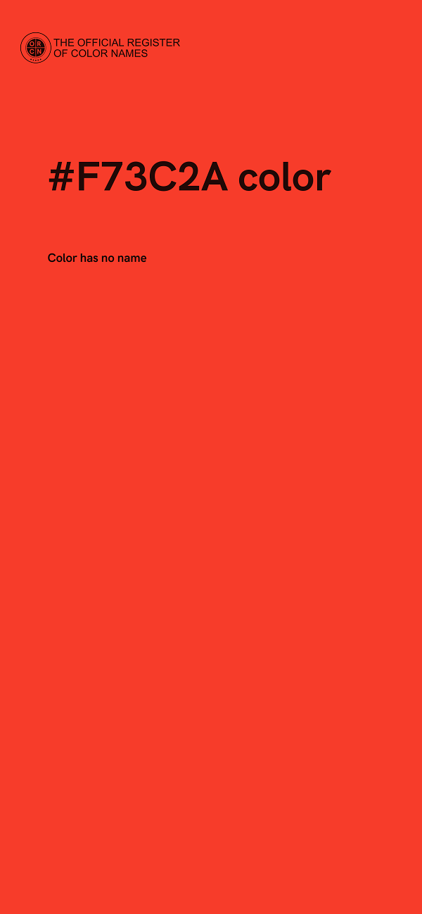 #F73C2A color image