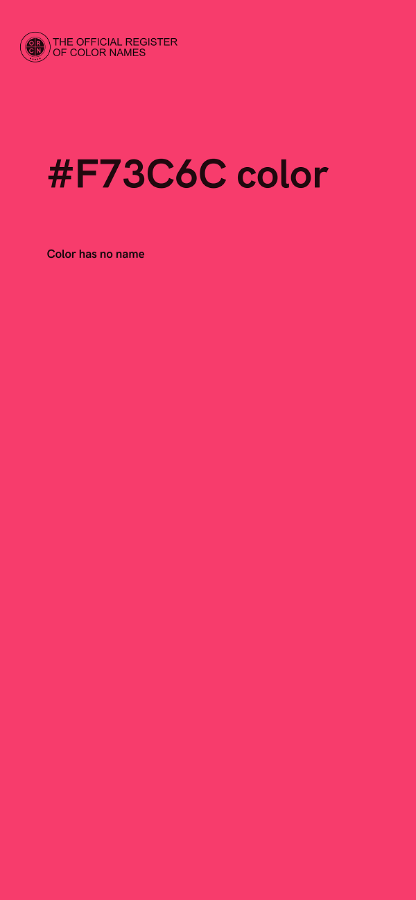 #F73C6C color image