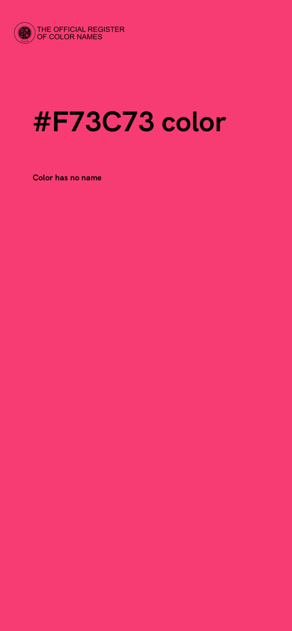 #F73C73 color image