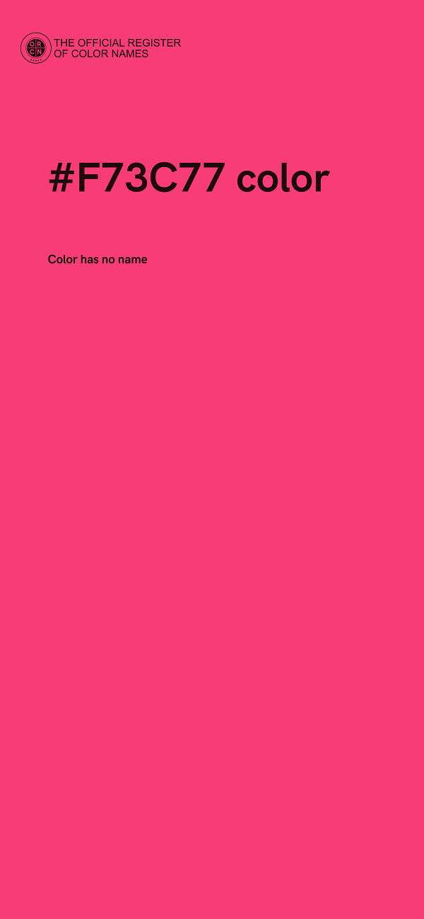 #F73C77 color image