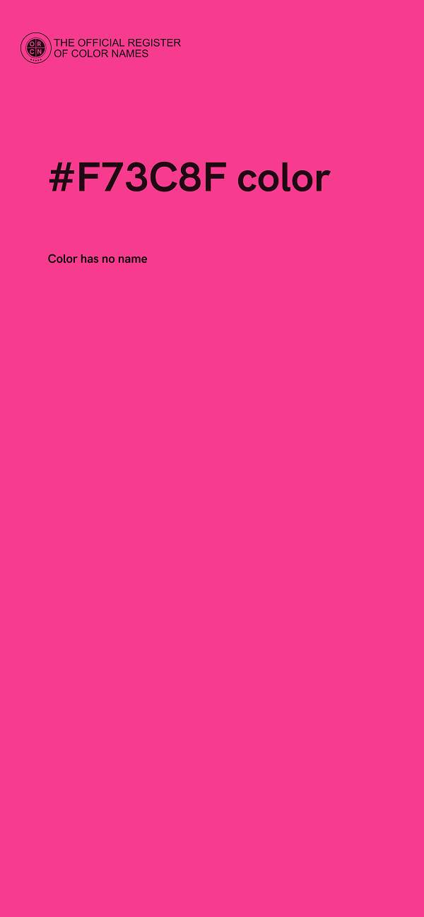 #F73C8F color image