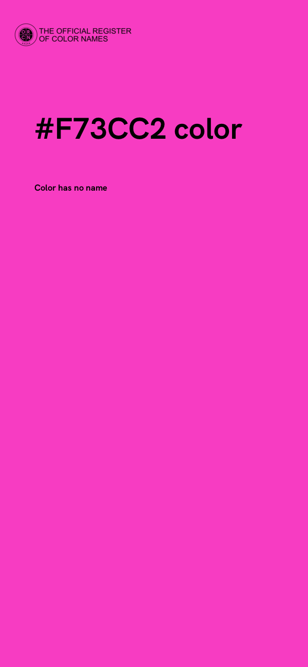 #F73CC2 color image