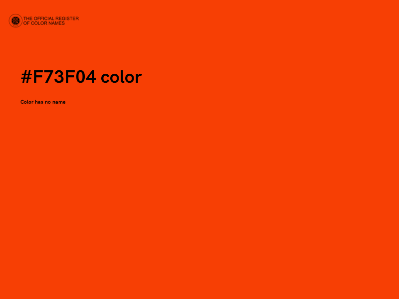 #F73F04 color image