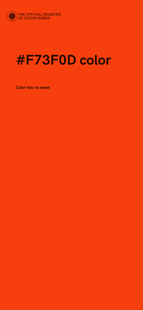 #F73F0D color image