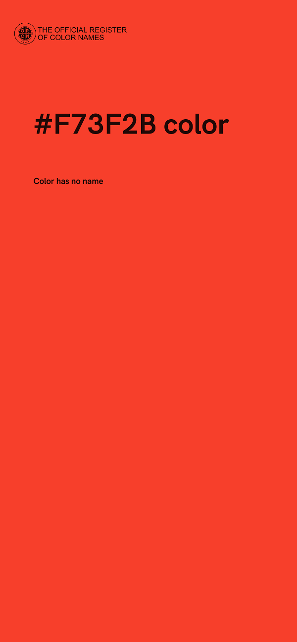 #F73F2B color image