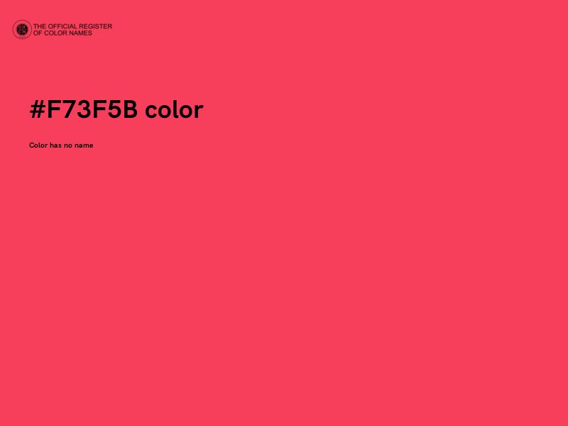 #F73F5B color image