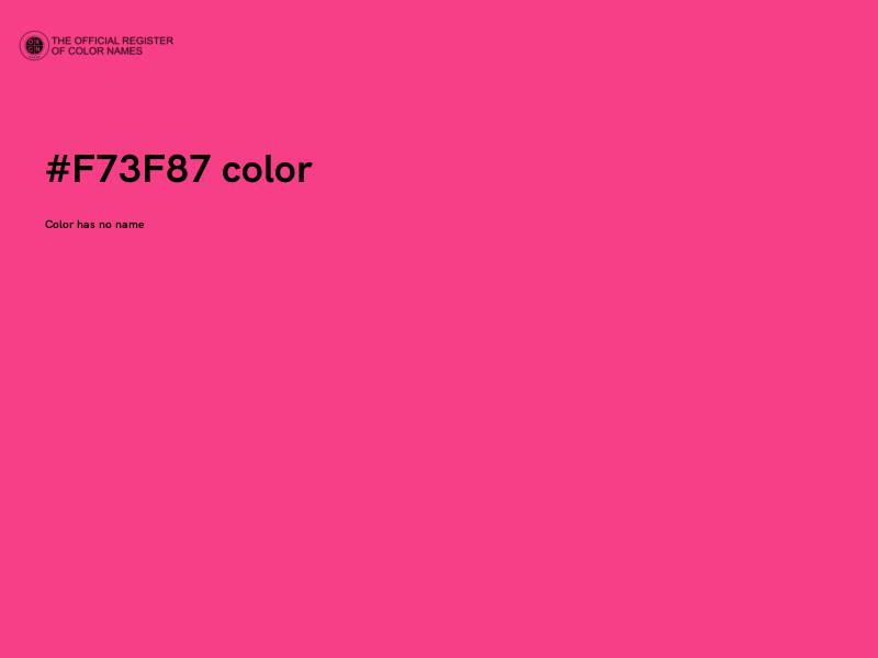 #F73F87 color image