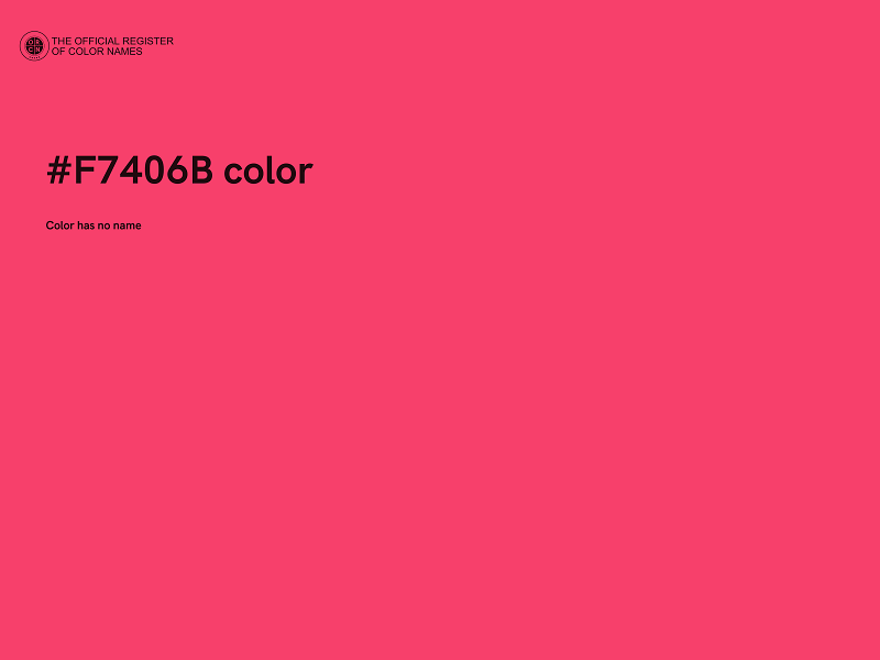 #F7406B color image