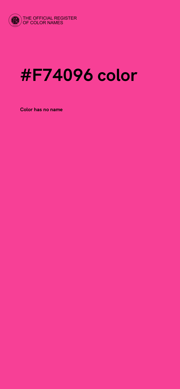 #F74096 color image