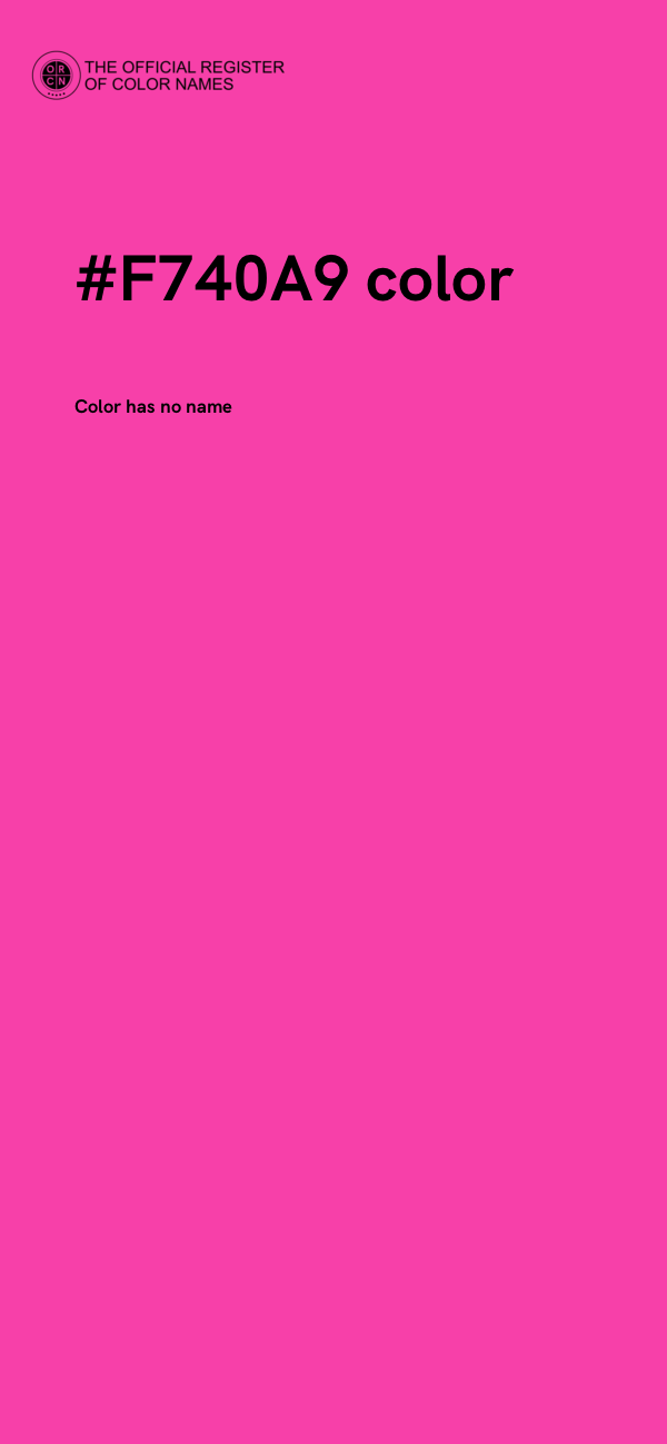 #F740A9 color image